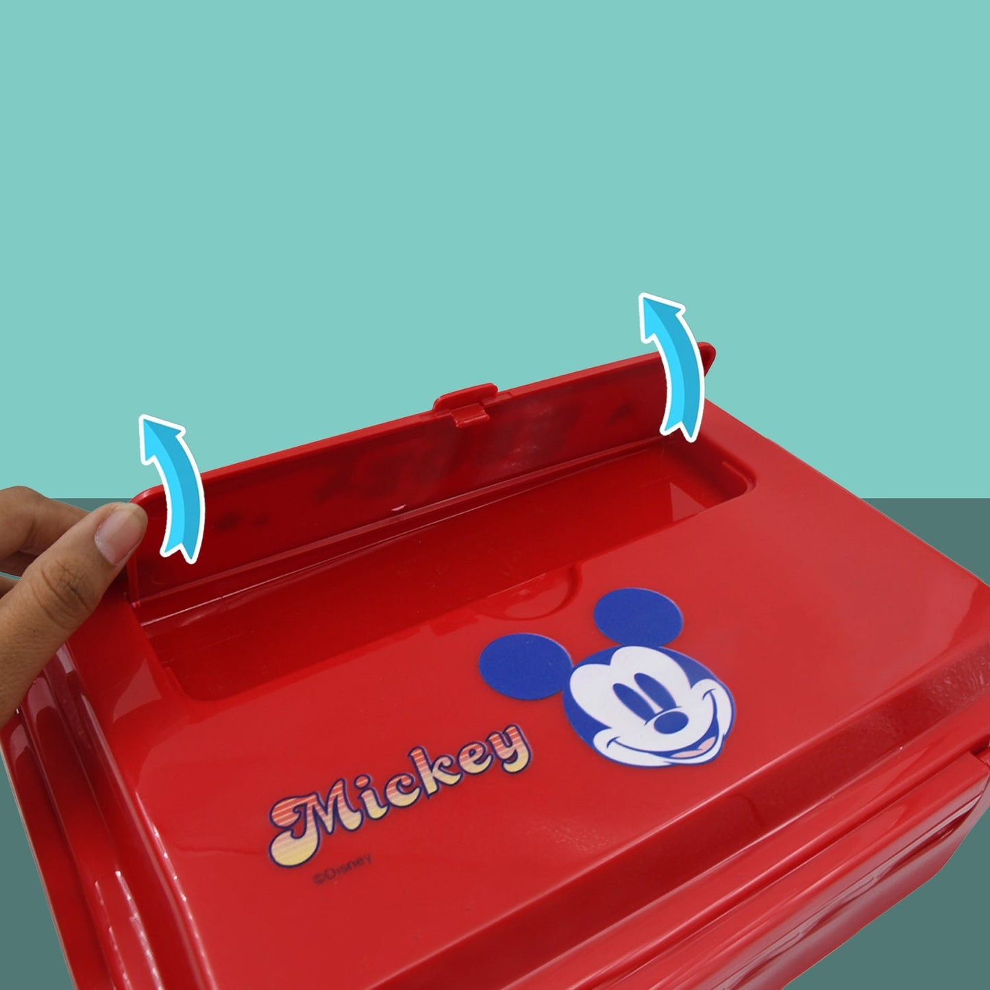 Cartoon Printed 4-Compartment Insulated Lunch Box for Kids