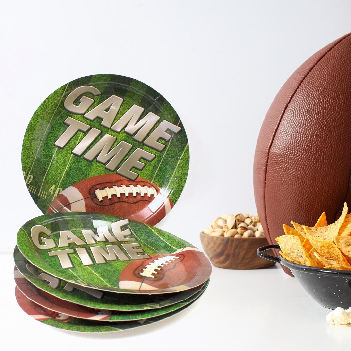 Round Plates Disposable Paper Plates Happy Birthday, Gift (10 Pcs Set / Mix Design)