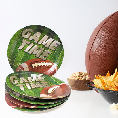 Round Plates Disposable Paper Plates Happy Birthday, Gift (10 Pcs Set / Mix Design)