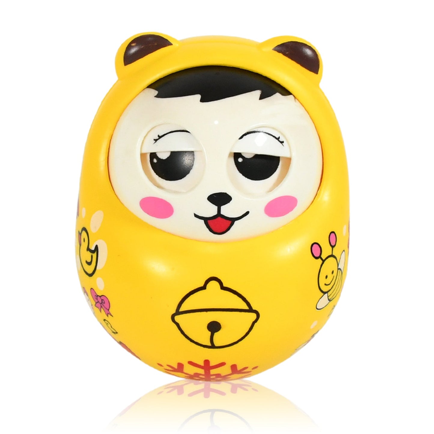 Musical Roly Poly Toy for Babies – Push & Shake Wobbling Doll