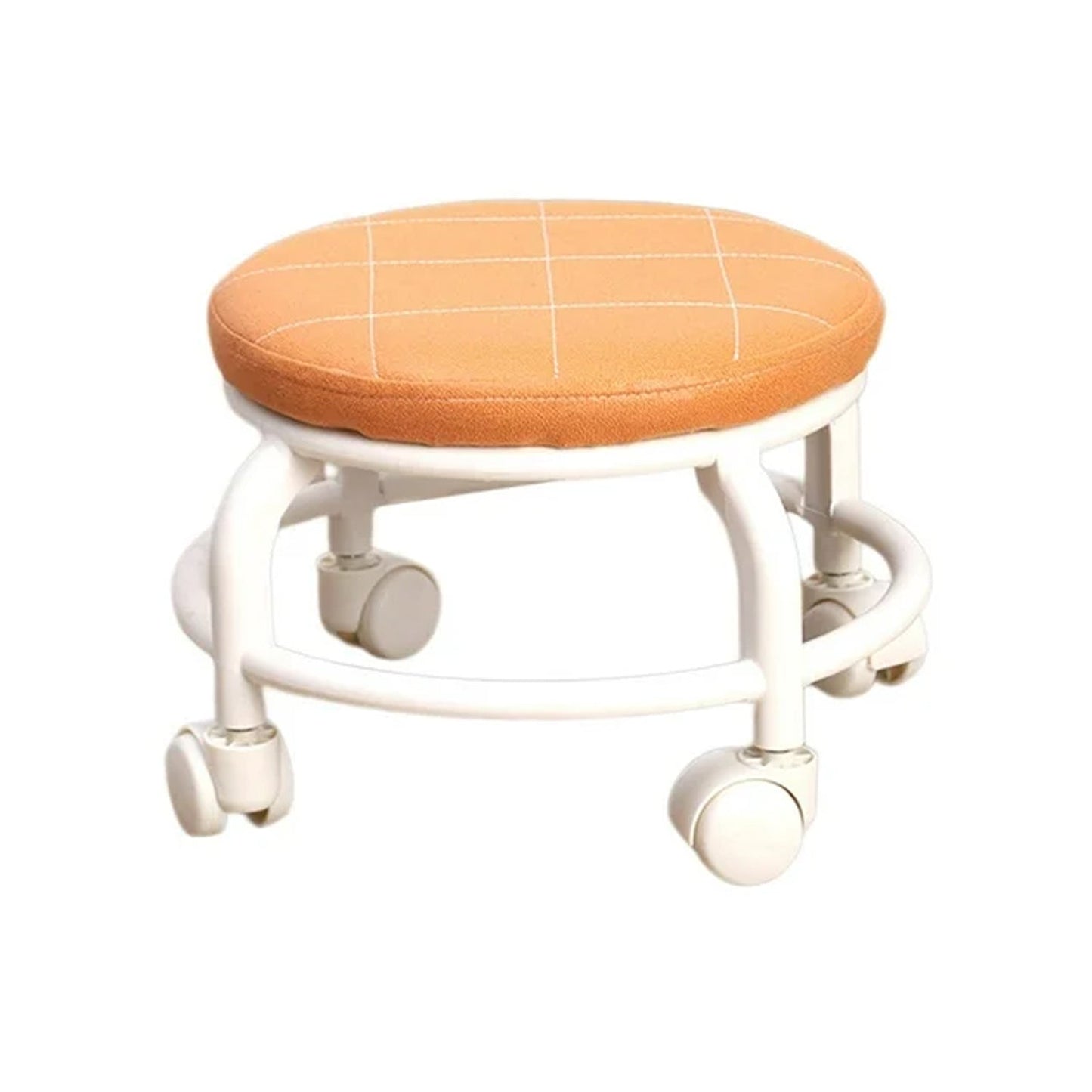 Roller Seat Stool Low Height Rolling Plastic Stool Multifunctional (1 Pc)