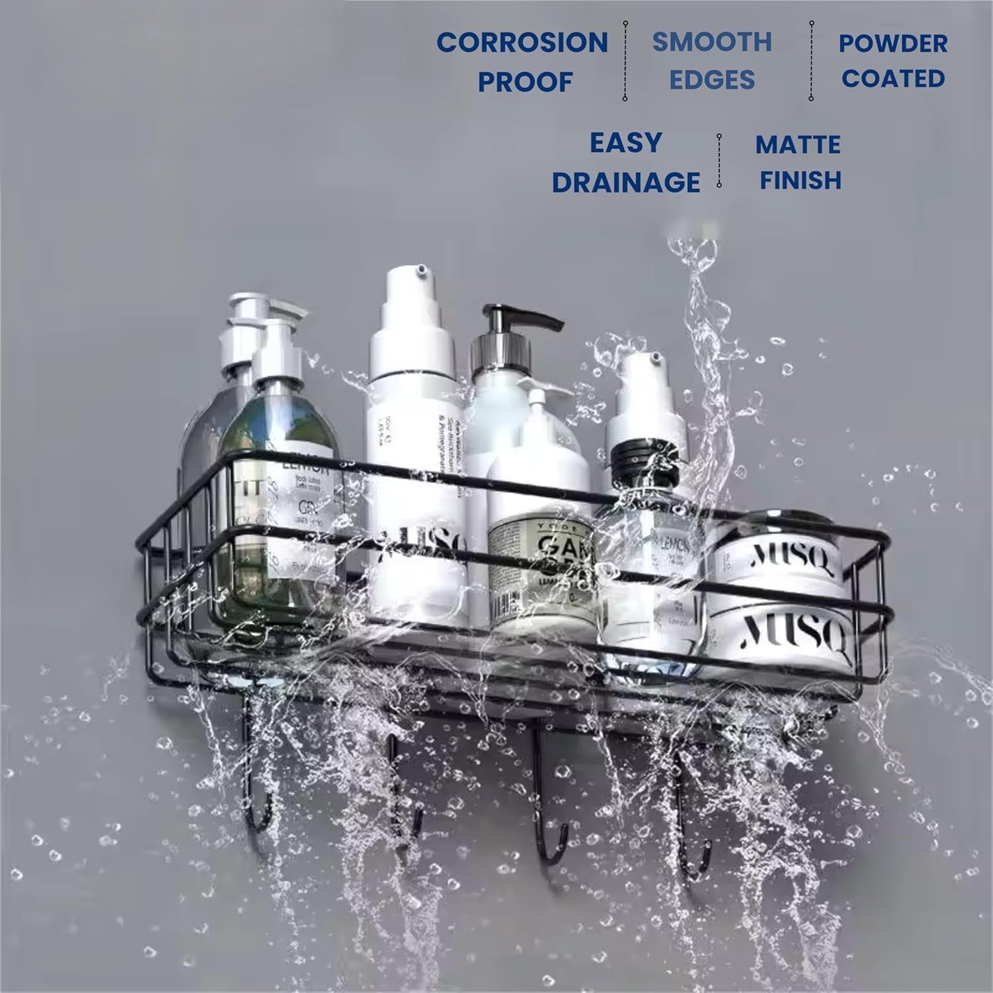 3 1 Shower Shelf Rack for storing and holding various household stuffs and items etc.