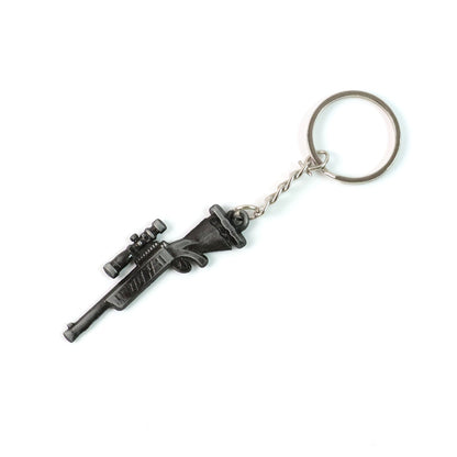 Mini Gun Metal Keychain