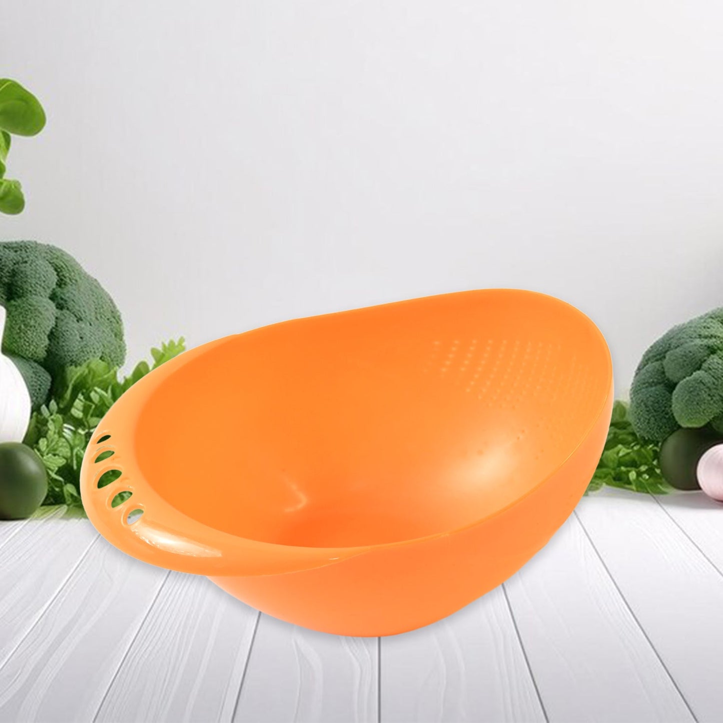Virgin Rice Bowl Plastic Strainer, Water Strainer | Vegetable & Fruits Washing