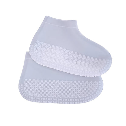 Non-Slip Silicone Reusable Waterproof Anti-Skid Shoe Covers (Large, 1 Pair)