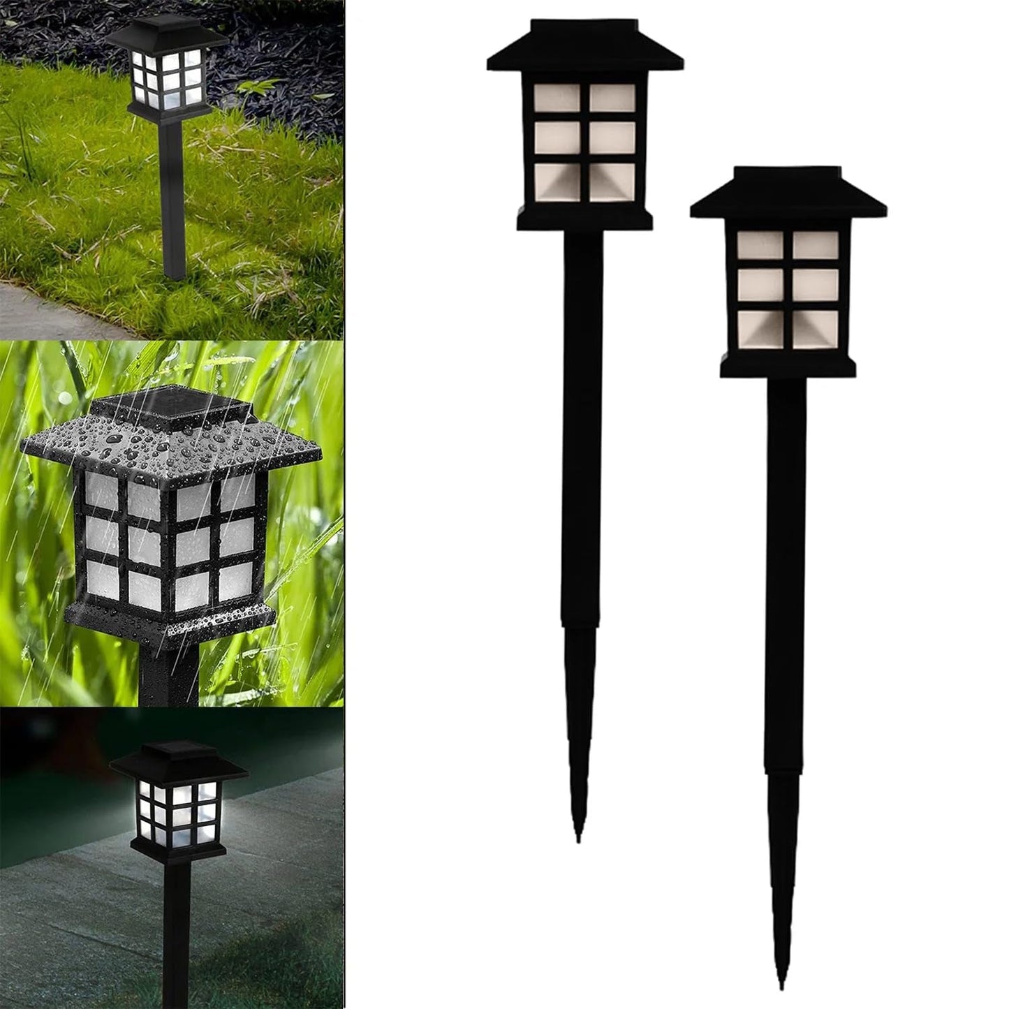 Solar Garden Lights, Outdoor Solar Landscape Lights (Pack of 2)