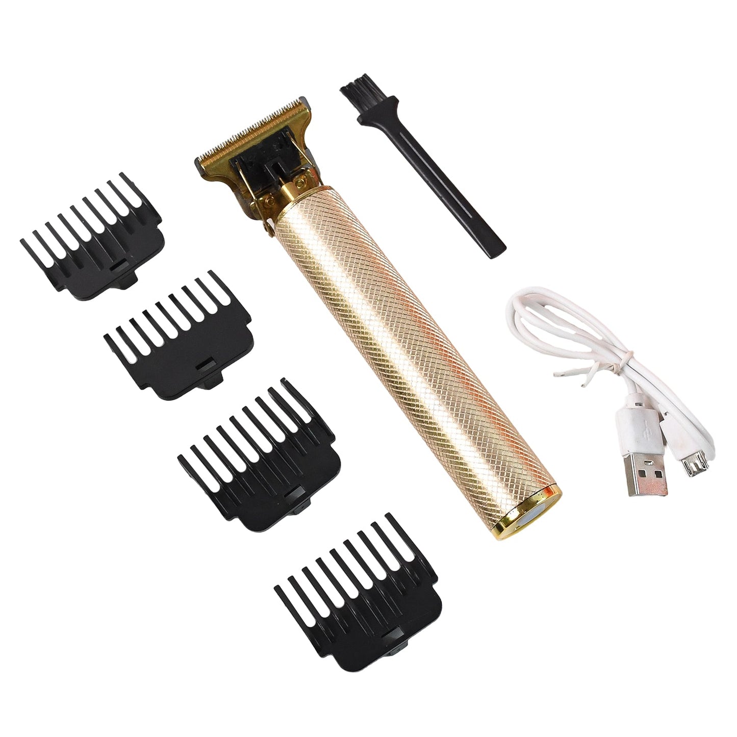 Men’s Hair Trimmer & Beard Clipper with 4 Adjustable Blades & Cleaning Brush