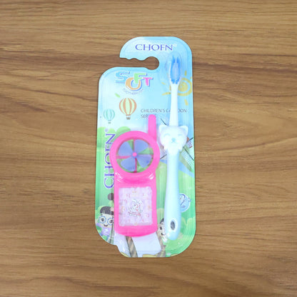 Kids Toothbrush and Fan Toy Set