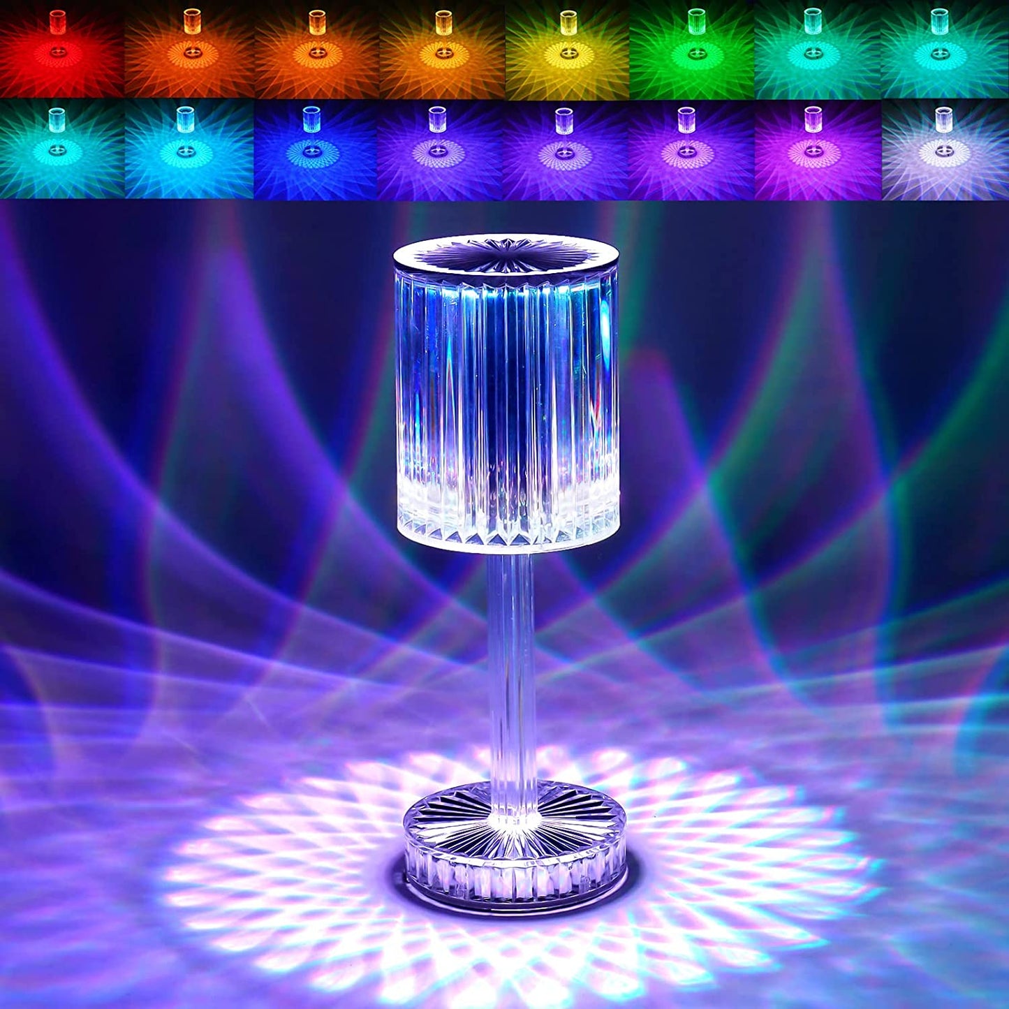 USB Crystal Table Lamp