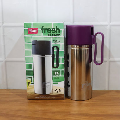 Supermom 750ml Approx. Stainless Steel Oil Pourer (1 Pc)