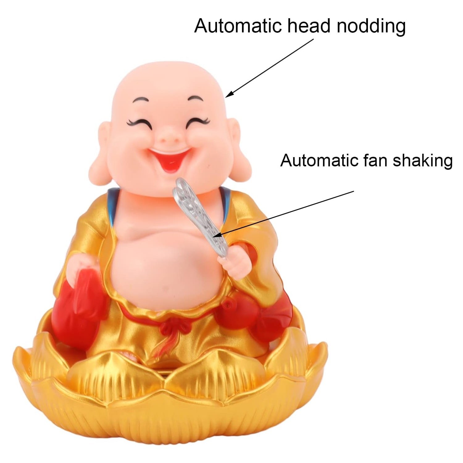 Solar Powered Moving Buddha