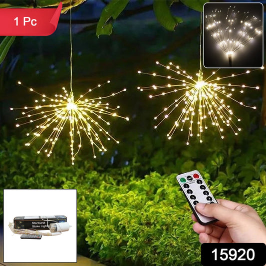 Remote-controlled firework décor light