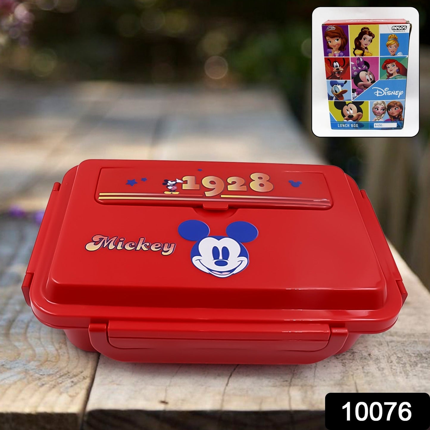 Cartoon Printed 4-Compartment Insulated Lunch Box for Kids