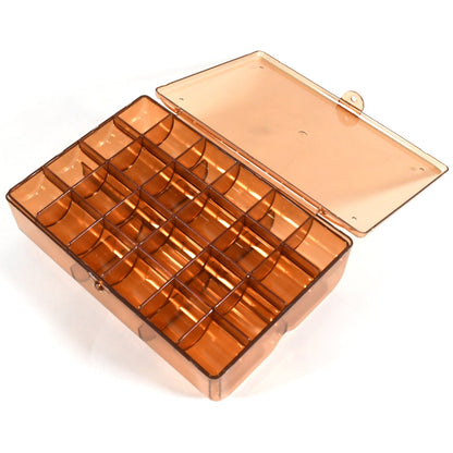 2-Layer Acrylic Jewelry Storage Box with 30 Compartment Dustproof Organizer