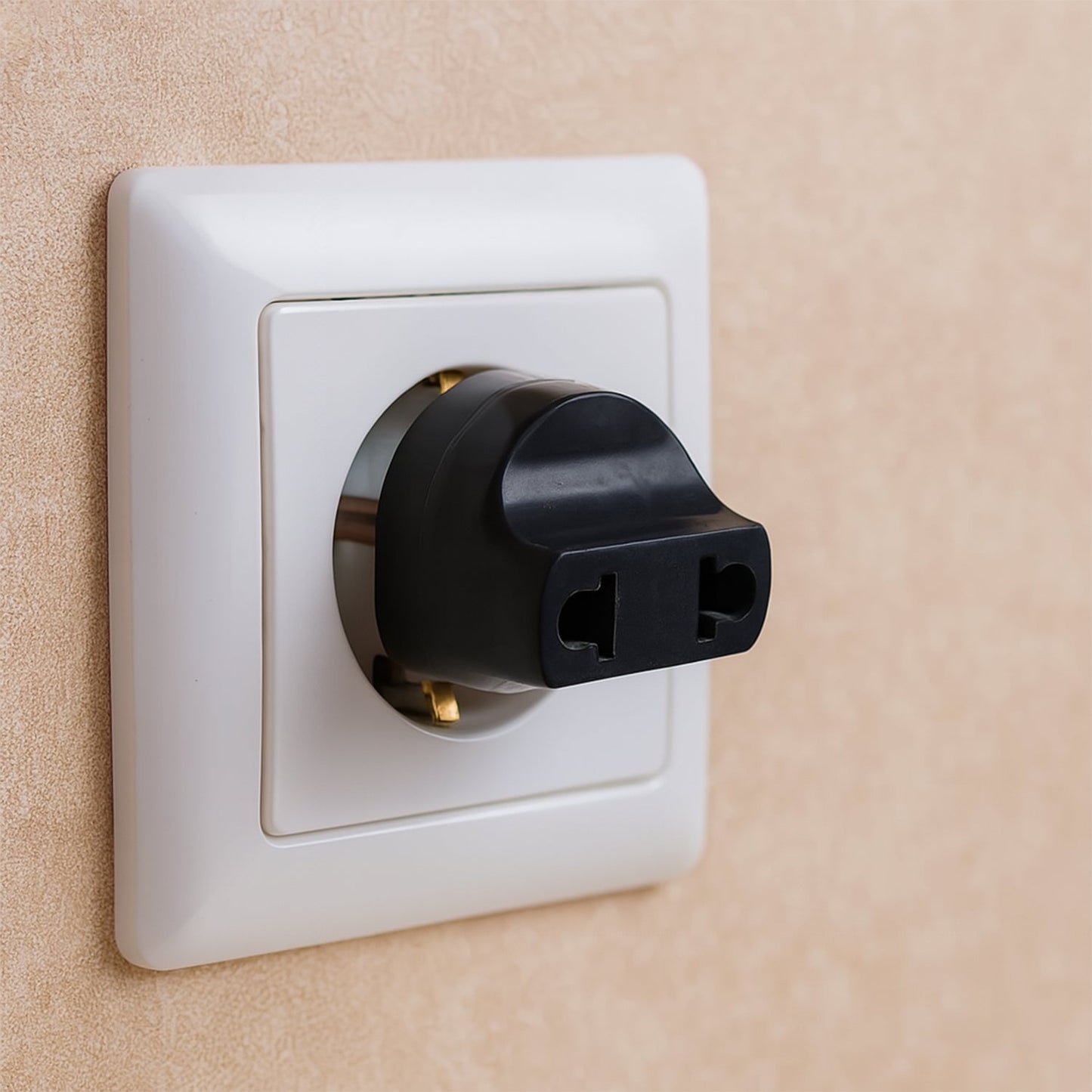 2 Pin 4 Amp Plug Converter, Plug Adapter With Color Box (1 Pc )