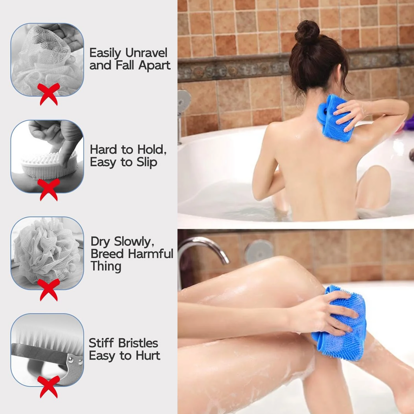 Silicone Back Scrubber