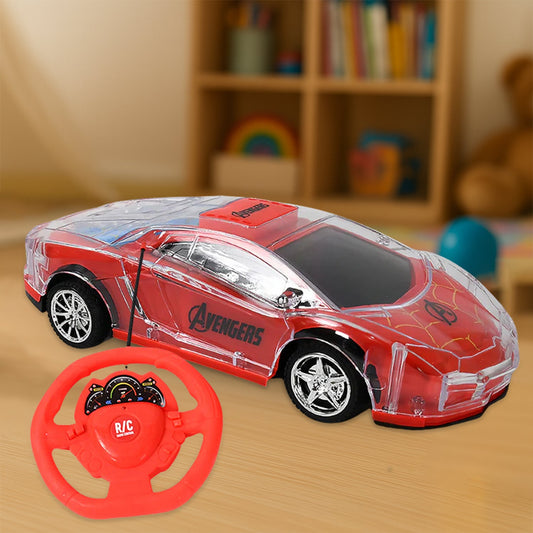 Plastic RC Racing Car – 2-Way Control with Handle Remote & Rechargeable Battery