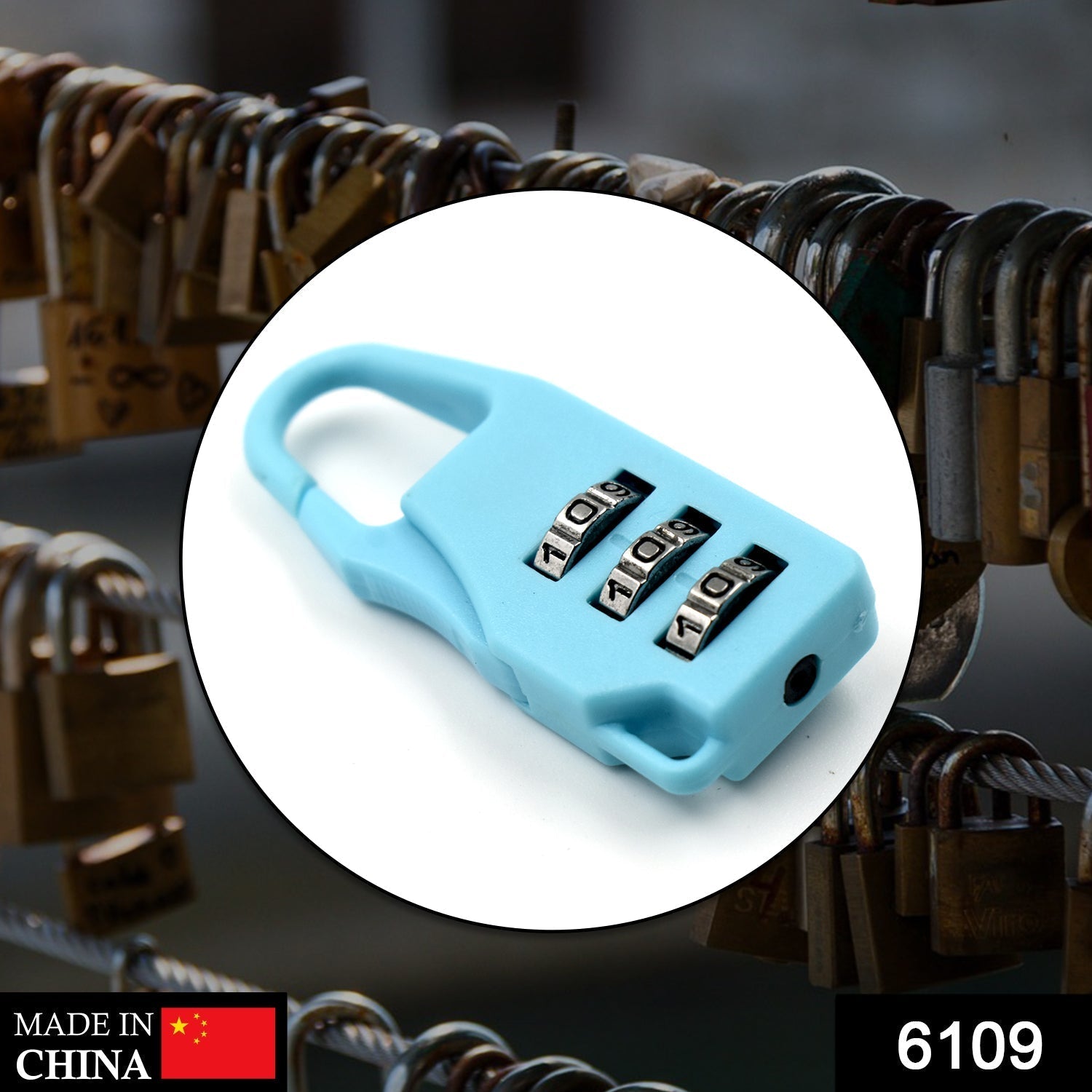 Luggage secure lock with a 3 digit