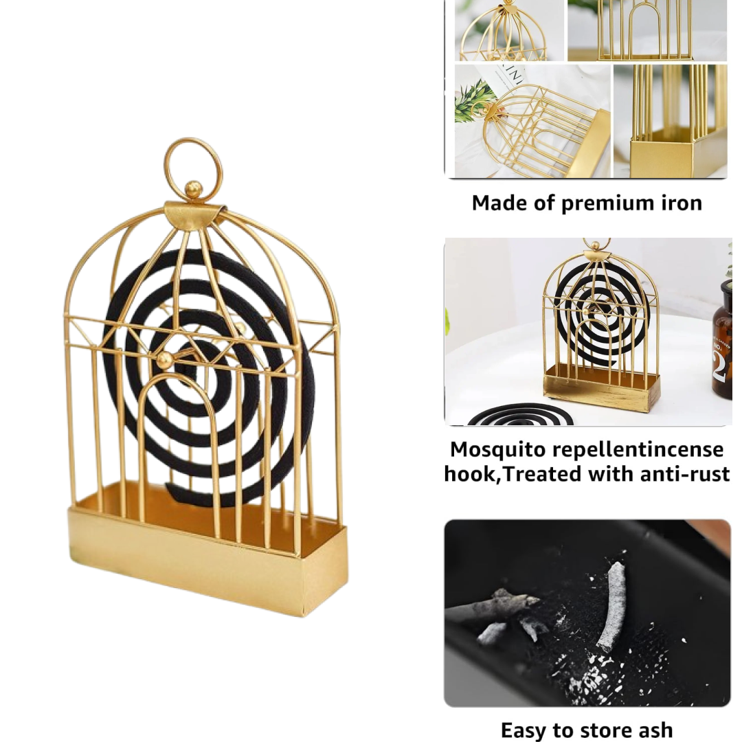 Mosquito Coil Holder, Vintage Style Durable Household Mosquito coil Stand Office Home