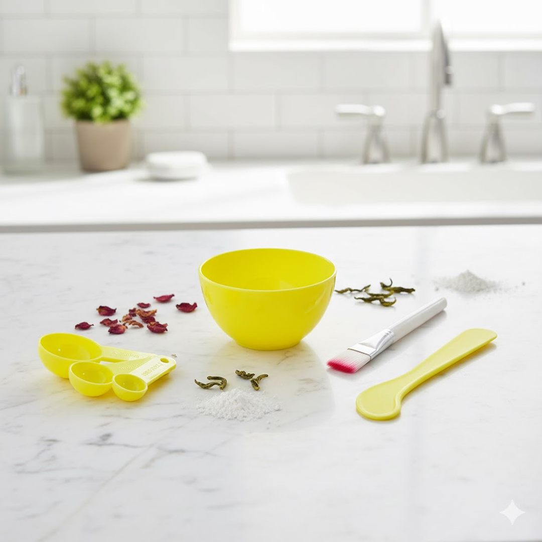 Facial Mask Bowl Set for Girls (6-Pcs)