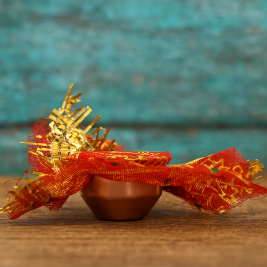 vastu Kalash Pooja Decorative Copper-Style Kalash - (1 set)