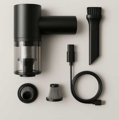 2 in 1 Wireless Vacuum Cleaner – 120W Handheld USB Rechargeable for Home & Car (1 Pc)