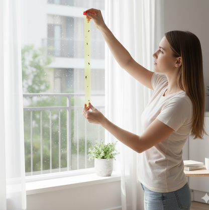 Fly, Mosquito & Insect Catcher Adhesive Sticky Glue Strips