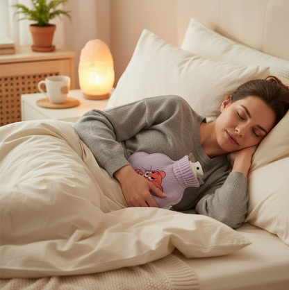 Transparent Multi-Design Hot Water Bag with Cover for Pain Relief