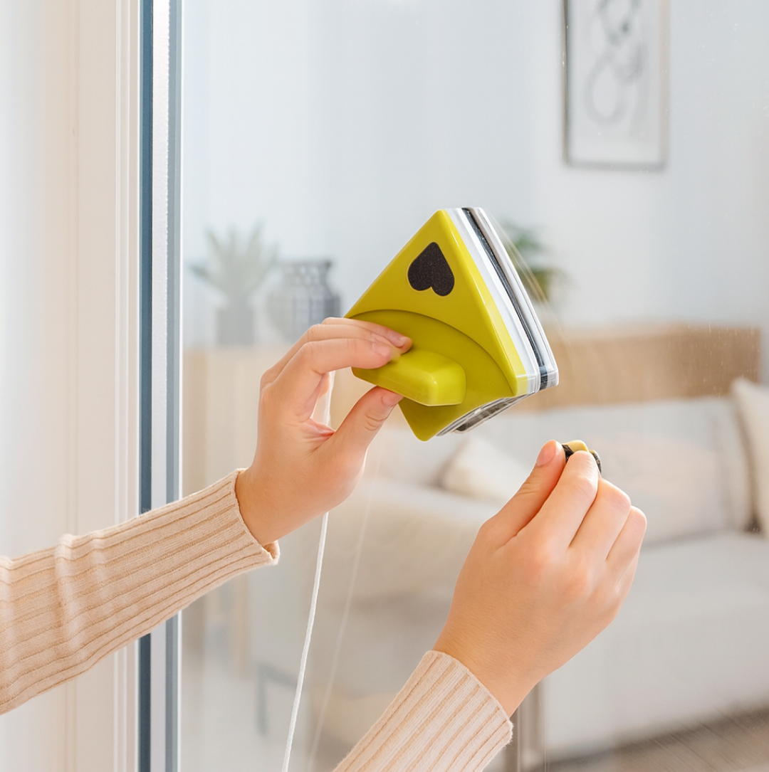 Double face glass cleaner Window Squeegee, Magnetic Window Washing Equipment.