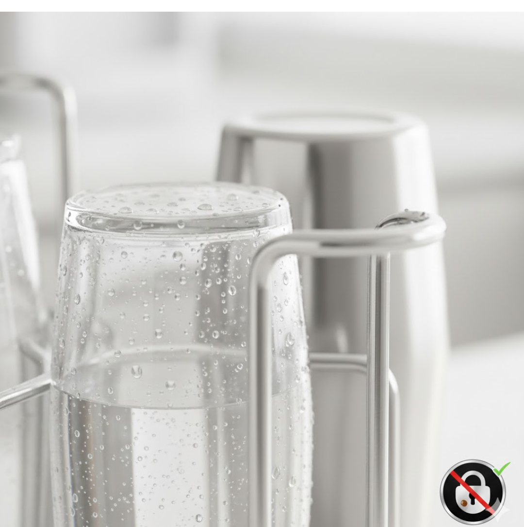 SS Round Glass Stand used for holding sensitive glasses