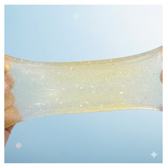 Soft Jar Slime Combo of Glitter Slime and Crystal Slime