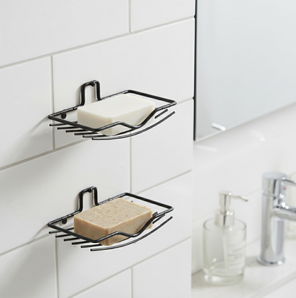 Wall Mount 2-Piece Soap Rack – Versatile Holder for Bathrooms & Homes