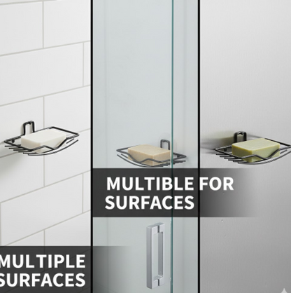 Wall Mount 2-Piece Soap Rack – Versatile Holder for Bathrooms & Homes