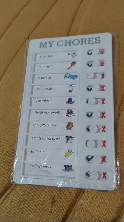 Portable Chores Note Board – Home Management Planning Memo Board (20×12 cm)