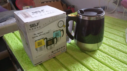 Self Stirring Mug With Lid used in  official places for serving drinks (1 Pc / 400 ML)