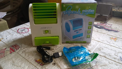 Rechargeable Mini Personal Air Cooler – Desktop Cooling Fan
