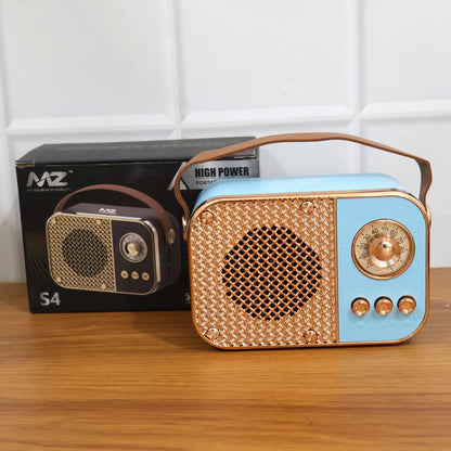 Vintage Style Wireless Portable Speaker with Retro Radio (1 Pc)