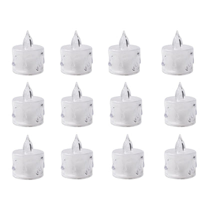 Flameless Acrylic LED Tealight Candles for Festival Decor (24 Pc)