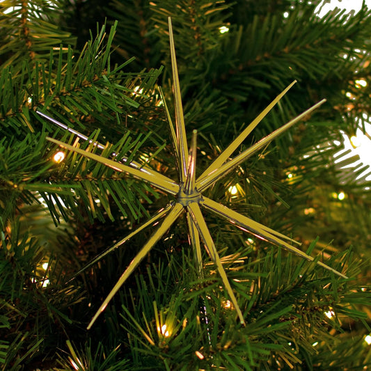 3D Gold Star Hanging Decoration Star, Acrylic Look Hanging Luminous Star