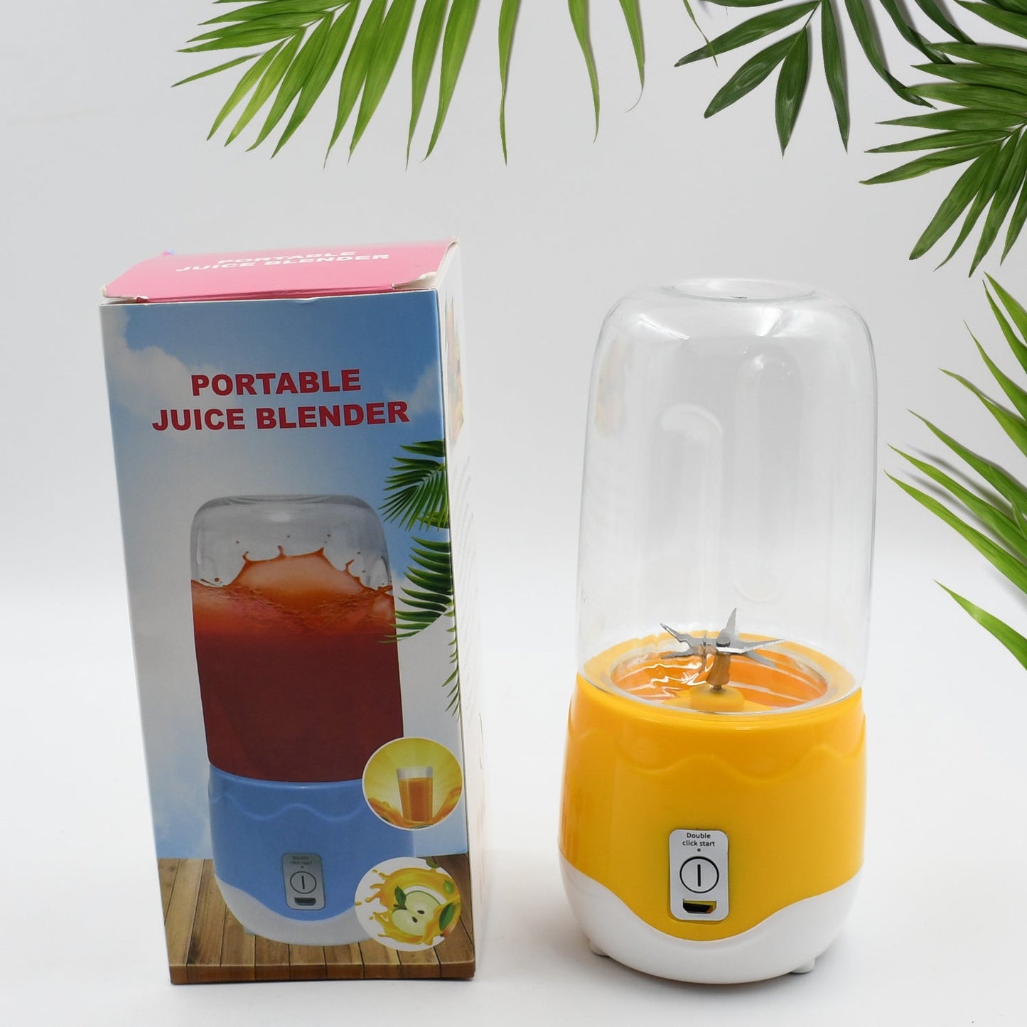 Portable Electric USB Juice Maker 6 blade Blender Grinder  - 400ml