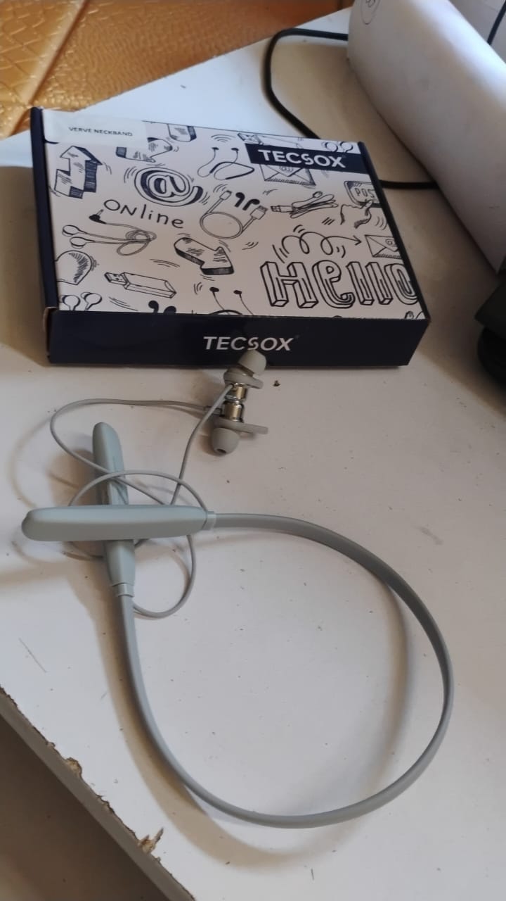 Magnetic OFF Earbuds Neckband Bluetooth (1 Pc / With Color Box & Zipper Plastic Bag)