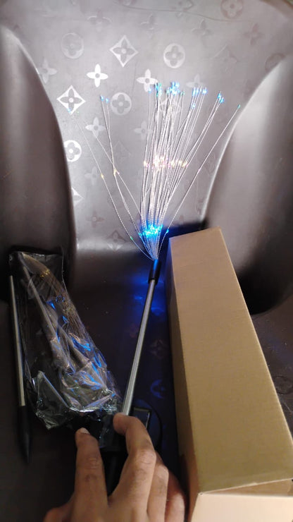 Colorful Multi Led Outdoor Solar Garden Lights (2 Pcs Set)