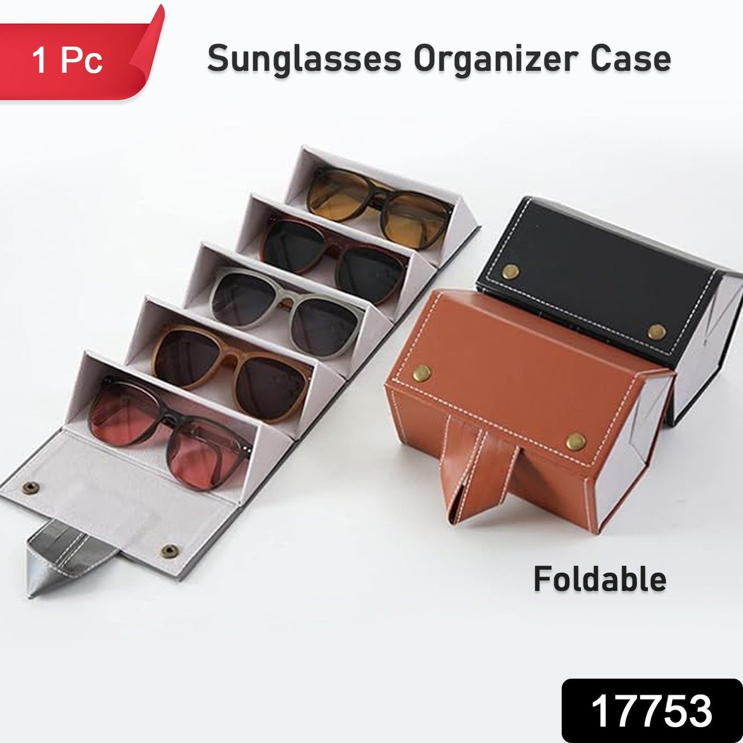 5 Slots Sunglasses Organizer Box, Glass Holder Box, spectacle case of sunglasses