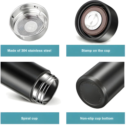 0726 Vacuum Insulated Water Bottle with LED Temperature Display (1 Pc / Multicolor)