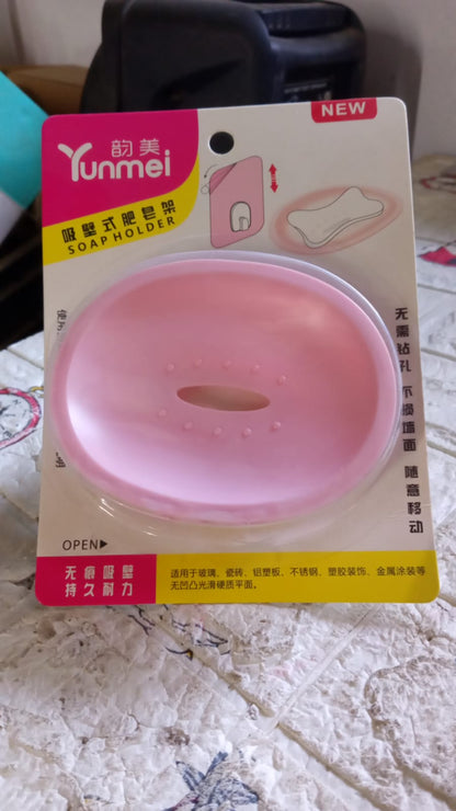 Wall Mounted 1 Layer Soap Holder with Hook  for Bathroom Sabudani (1 Pc)