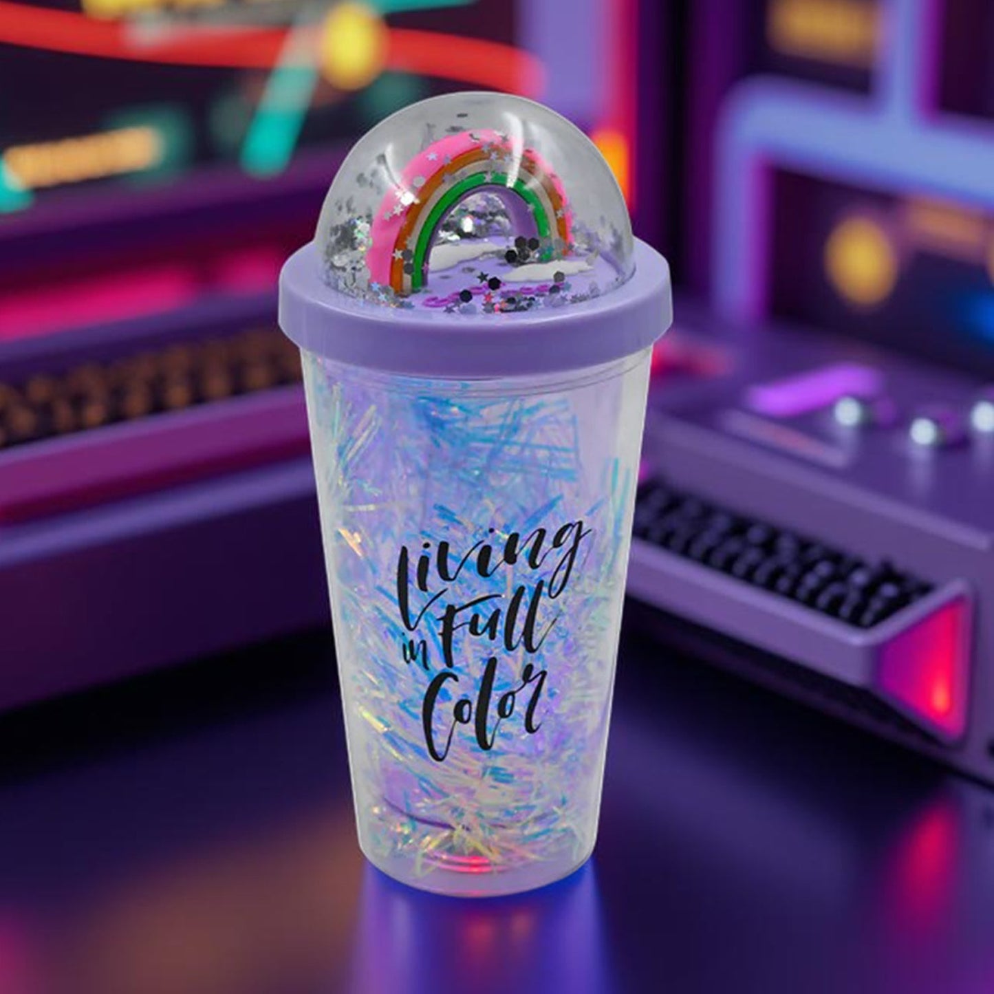 Sipper Bottle with Straw, LED Glow Light for Kids(Pack of 1)