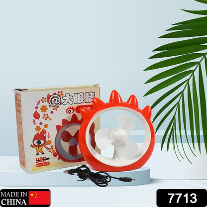 Mini Desktop Fan – USB Rechargeable Cooling Fan for Home, Office & Car