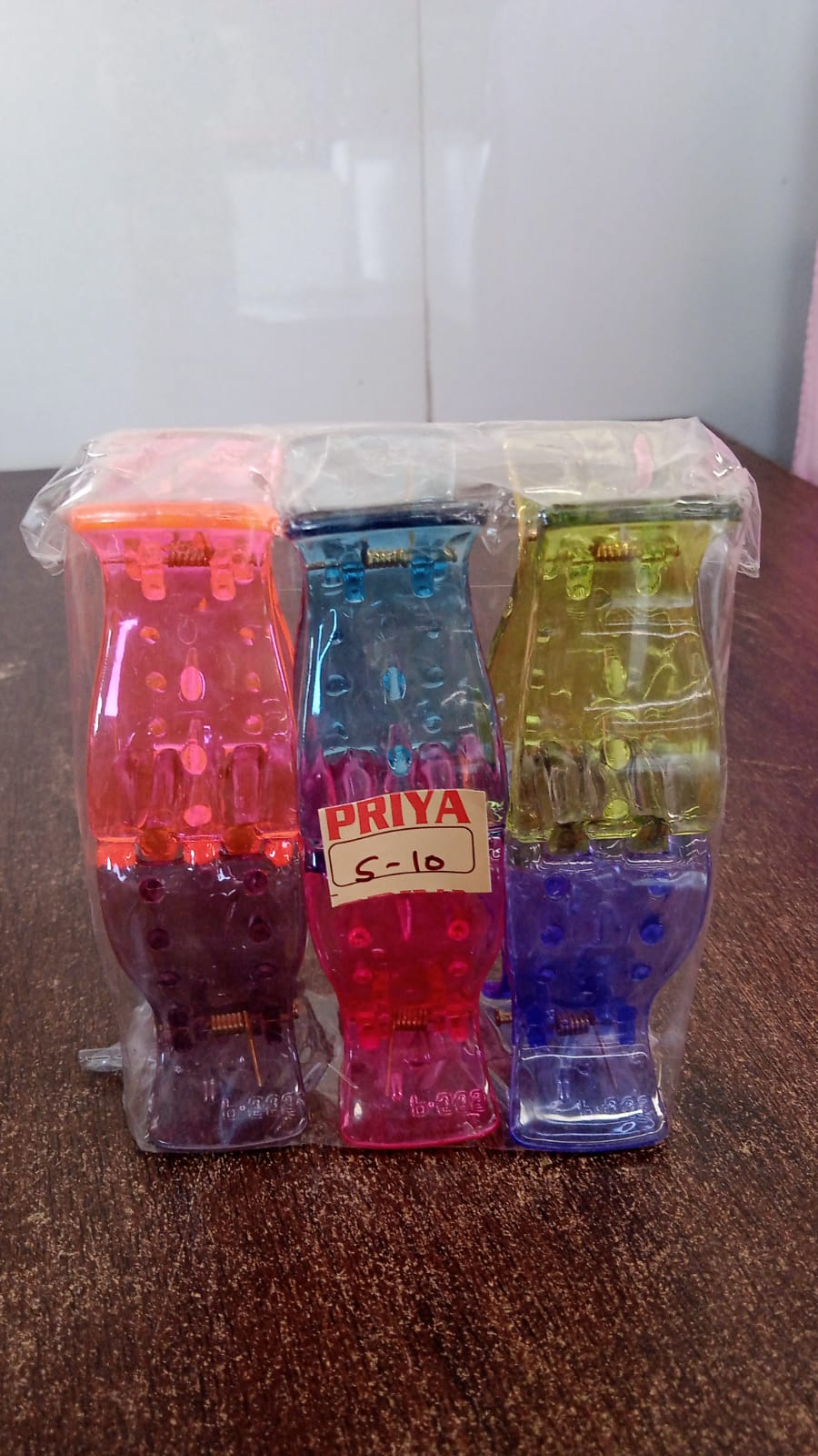 Big Hair Clips Girls Kids Hair Accessories (6 Pcs Set / Transparent)