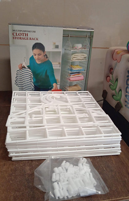 MULTIPURPOSE 5 LAYER FOLDING CLOTHES STORAGE RACKS