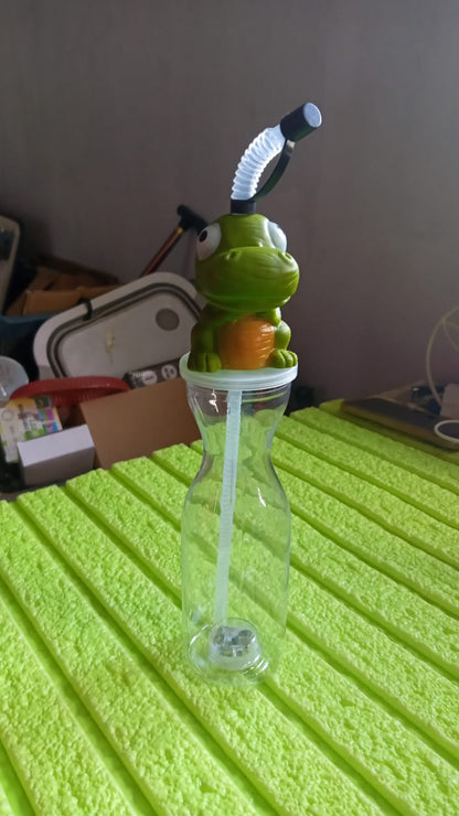 Party Props Birthday Return Gifts For Kids |Animal Shape Straw Sipper Bottle For Kids